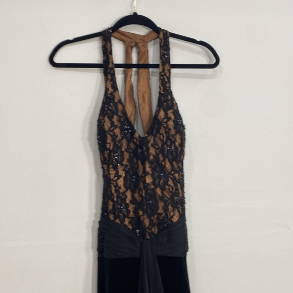 Vintage Dave & Johnny Velvet Evening Gown 9/10 - Picture 12 of 13